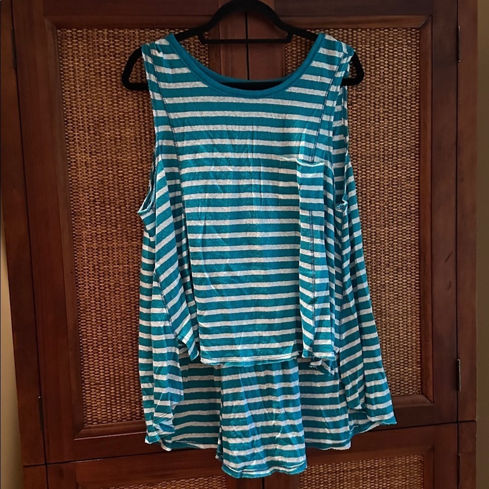 Free People Beach house Tank Top Striped SzXS-S - Picture 5 of 8